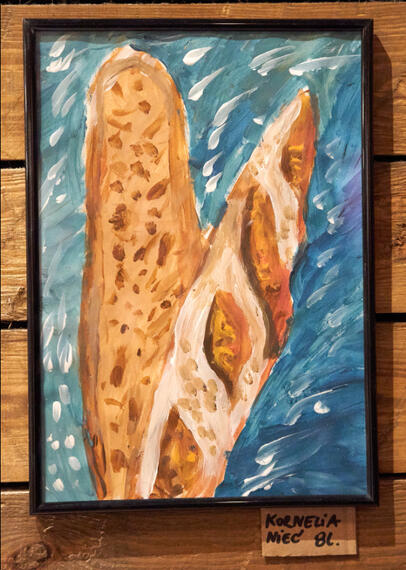 Wernisaż malarstwa dzieci.