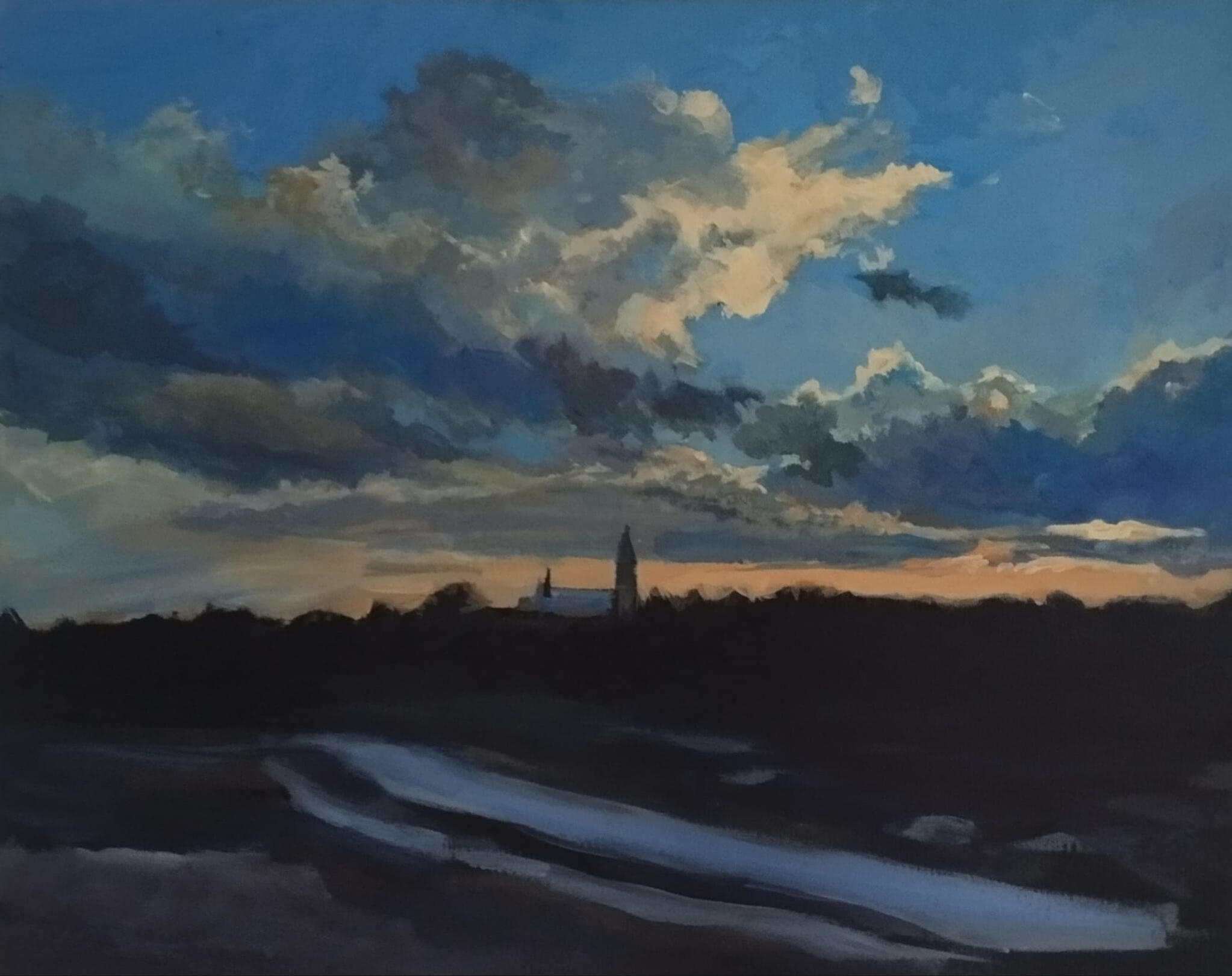 Obraz akrylowy na płótnie 30x40 cm. 2024r.