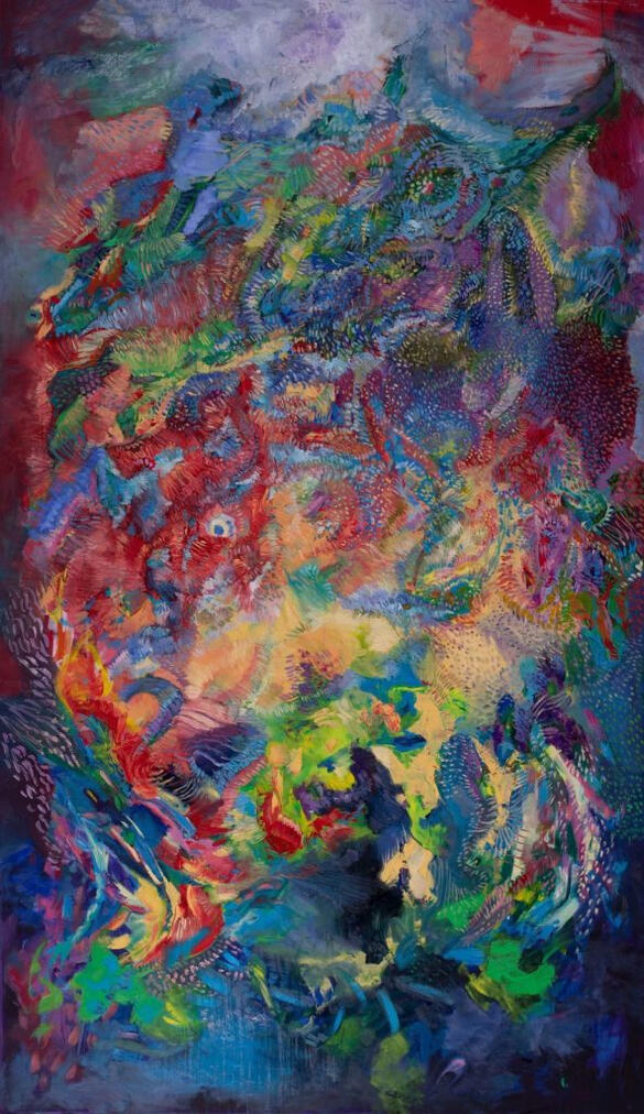 Wszystkie moje myśli Akryl/olej na płótnie 110x170c Kolekcja prywatna