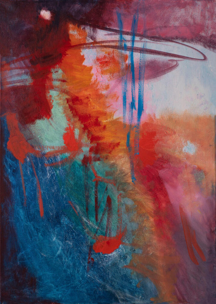 Abstrakcja I Olej/Akryl na płótnie 50x70cm. Kolekcja prywatna