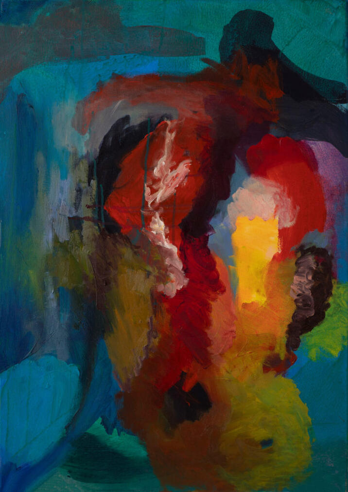 Abstrakcja II Akryl na płótnie 50×70 cm Kolekcja prywatna