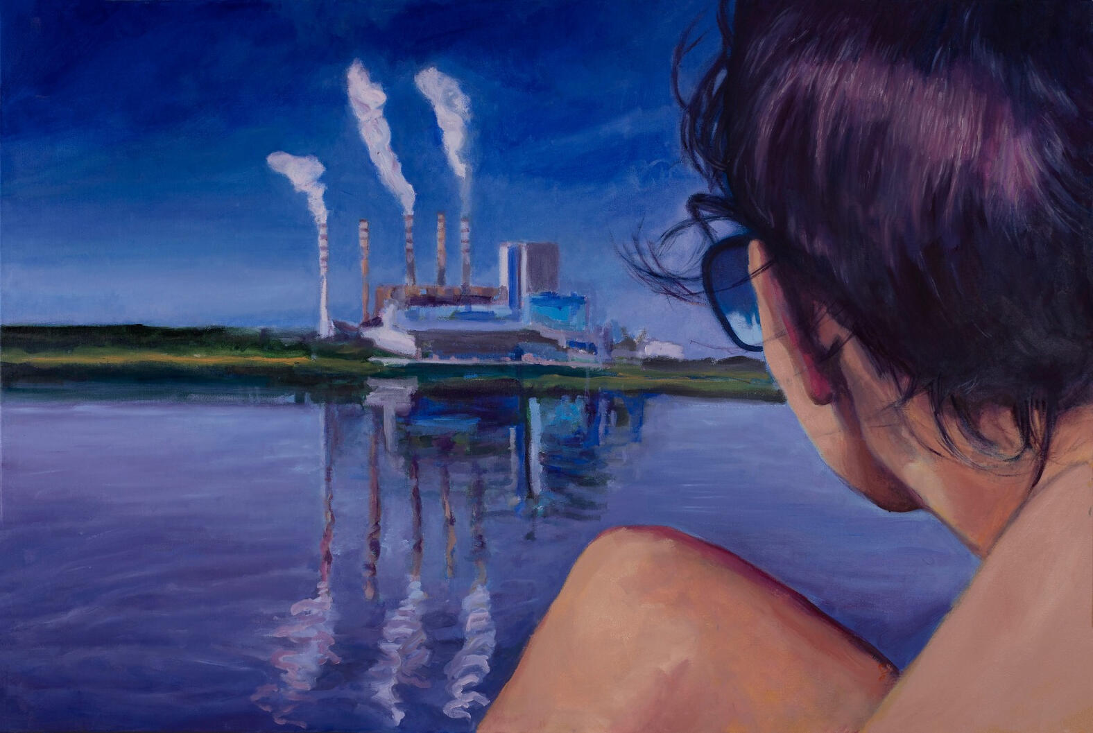 Wakacje w Koninie. Obraz olejny na płótnie 150x100cm.