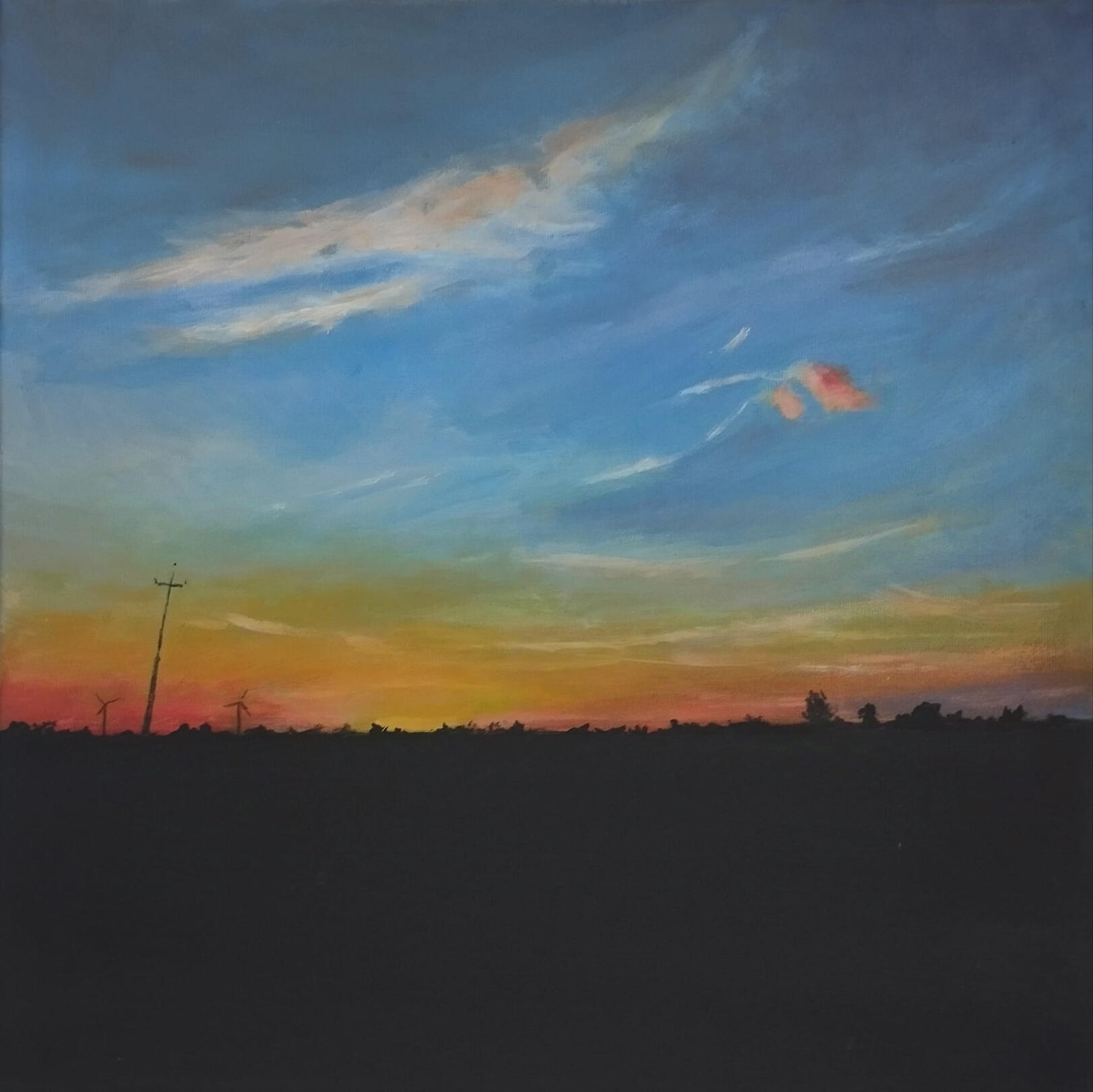 Obraz akrylowy na płótnie 50x50cm.