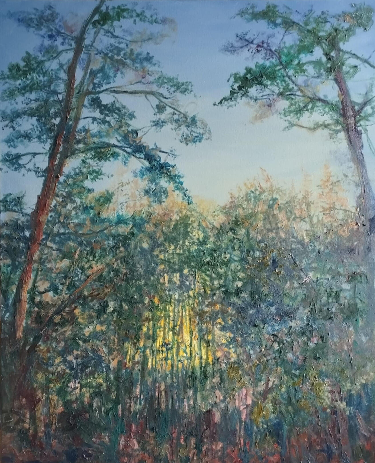 Obraz olejny na płótnie 100x80 cm.